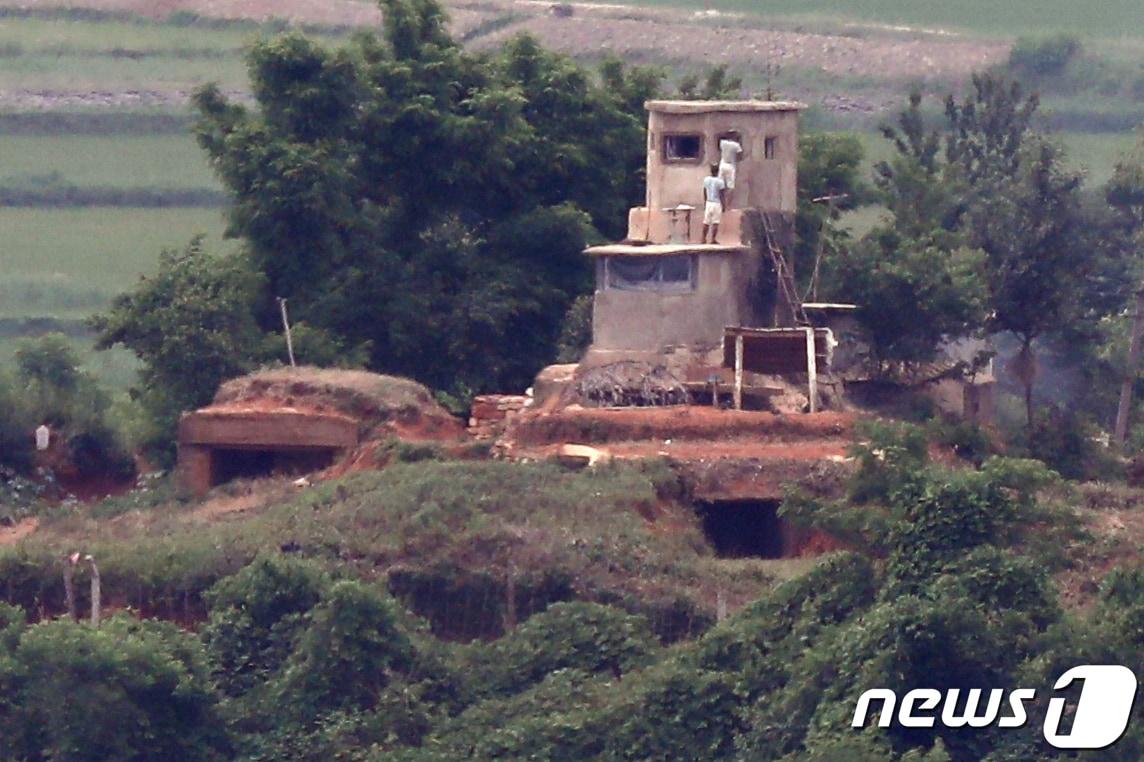 North Korean military guard post &#40;reference photo&#41;. 2020.6.23 / News1