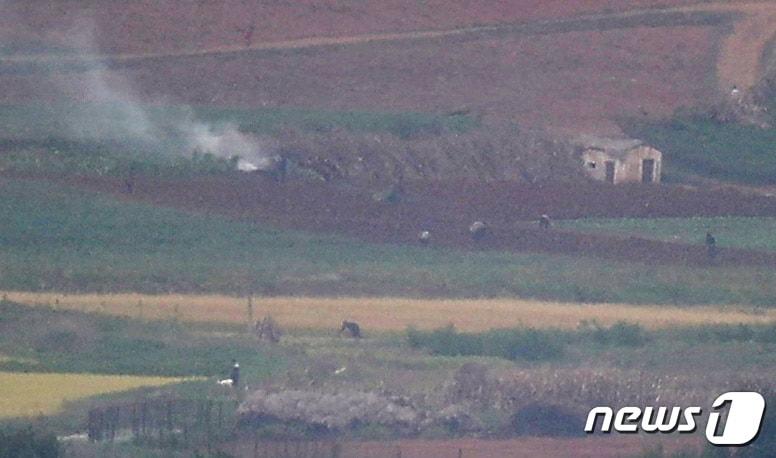 A village in Kaepung County, North Hwanghae Province, North Korea. 2021.9.28 / News1