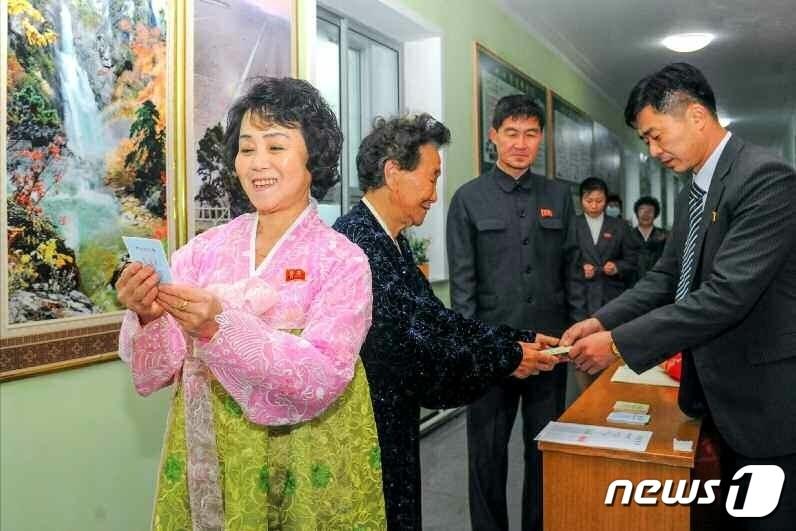 A scene from the election of delegates to North Korea's local People's Assemblies held in November 2023 / Rodong Sinmun