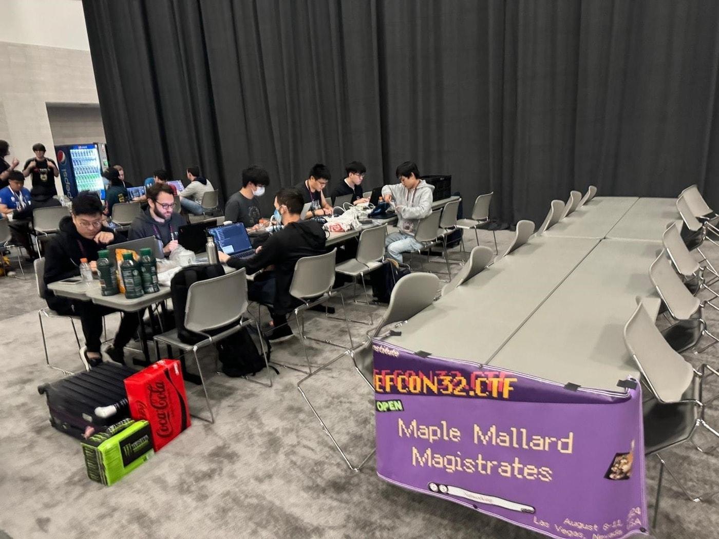 The MMM team, which secured first place at DEFCON CTF, is participating in the competition / Ministry of Science and ICT