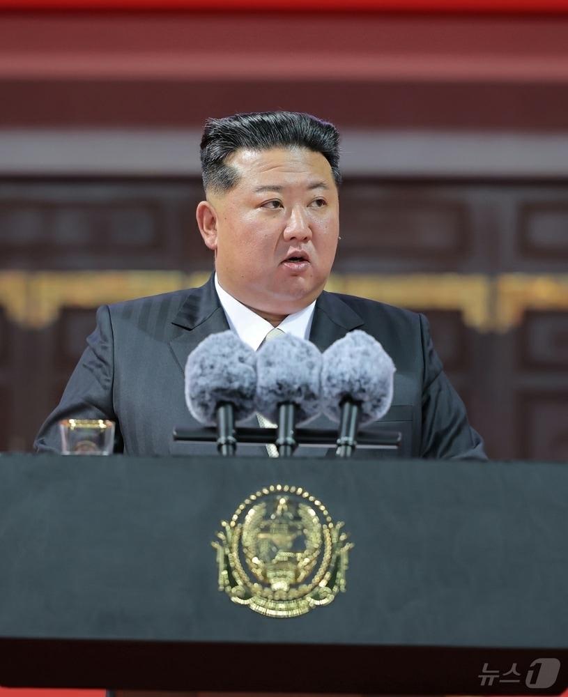 The Rodong Sinmun, the official newspaper of North Korea's Workers' Party, reported on October 10 that a grand celebration marking the 80th anniversary of the party's founding was held at the Rungrado 1st of May Stadium on the evening of October 9, with Kim Jong Un, the party's General Secretary, in attendance / Rodong Sinmun