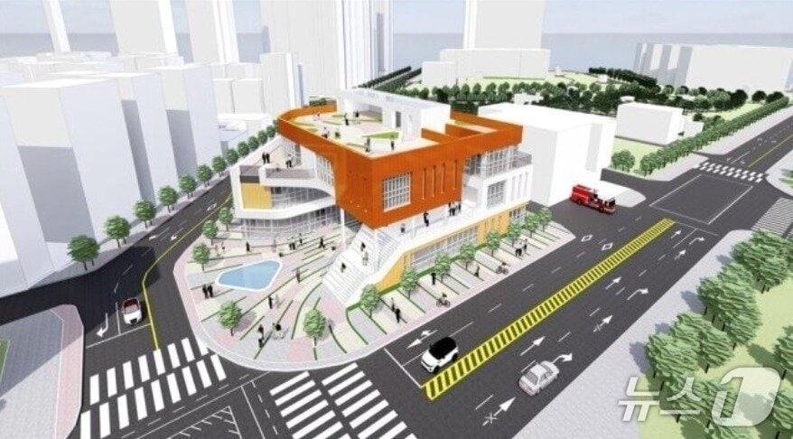 The design proposal by Archimil Design Group, selected as the top winner in the Ministry of Unification&#39;s design competition for the National North Korean Human Rights Center / Provided by the Ministry of Unification