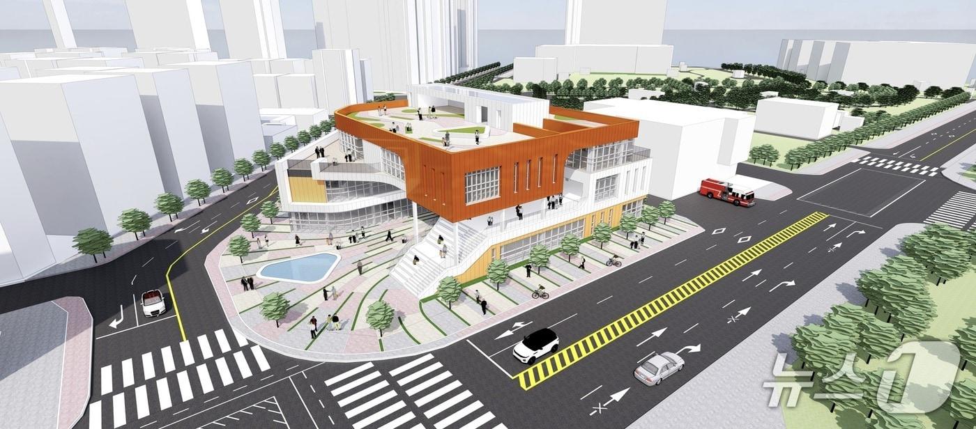 The design proposal by Archi Mil Design Group, selected as the top winner in the Ministry of Unification's design competition for the National North Korean Human Rights Center during the Yoon Su Yeol administration. Currently, the center's name and purpose have been scrapped, and this design proposal is also being discarded / Provided by the Ministry of Unification