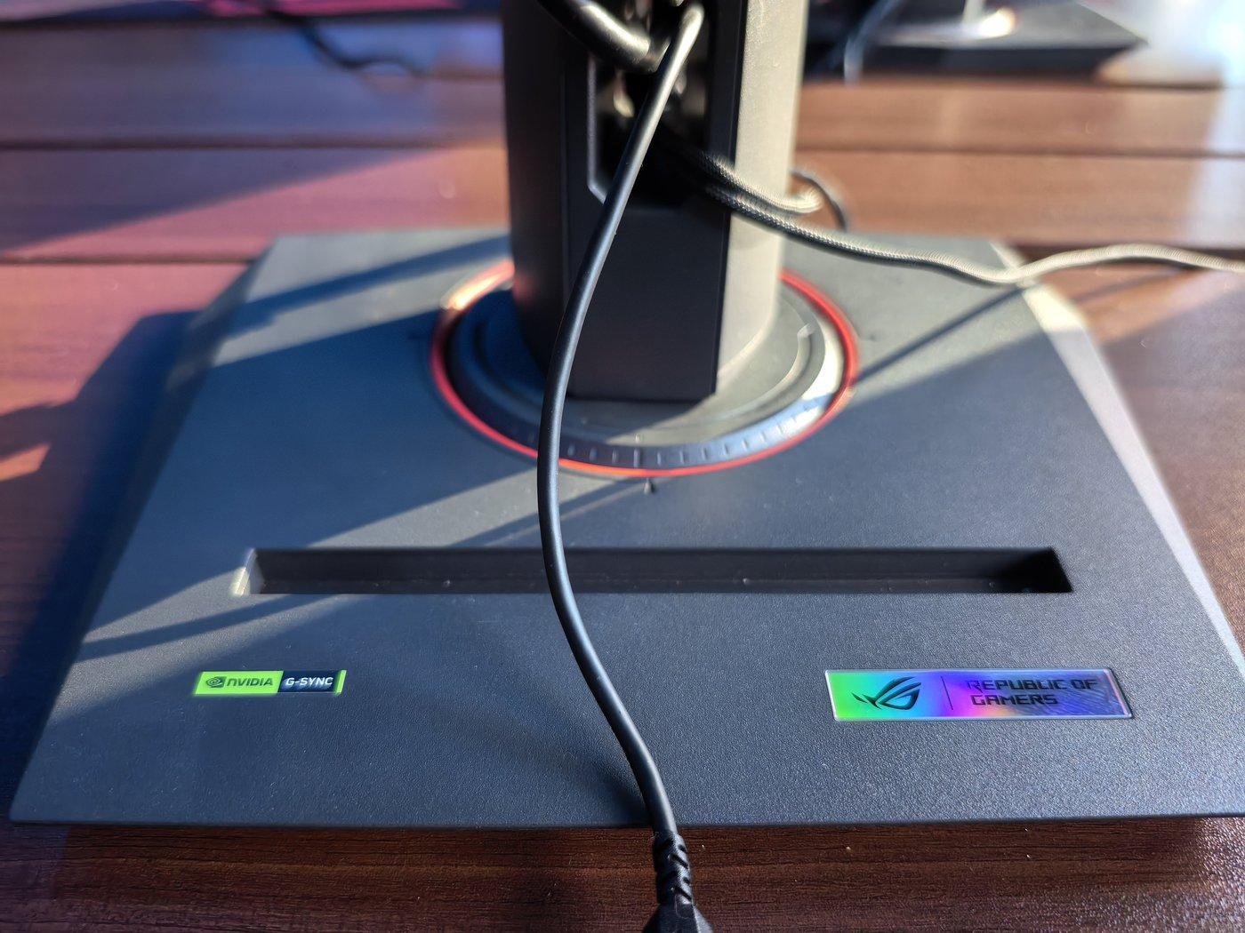 Photo of NVIDIA G-SYNC attached to an internet cafe monitor stand in North Korea / X &#40;Twitter&#41; capture