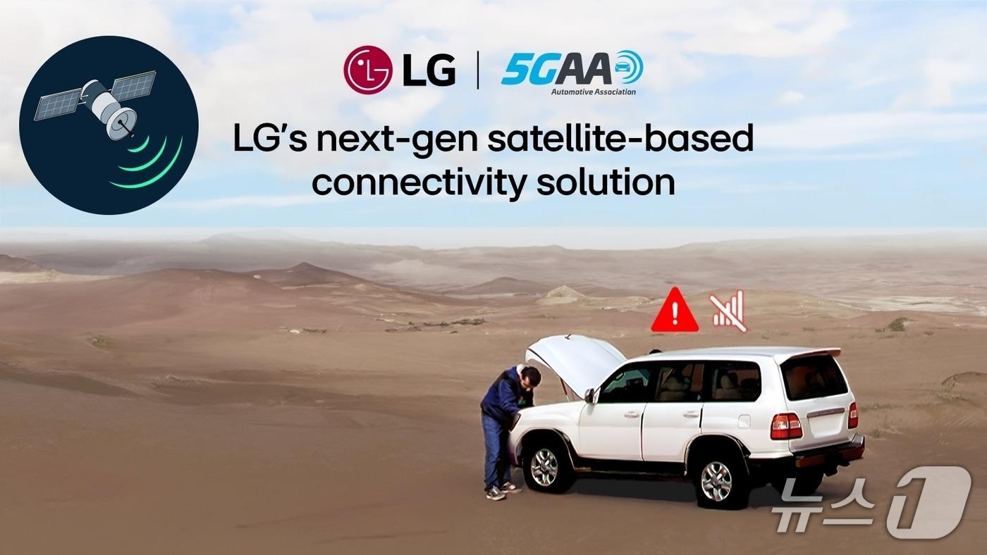 Image demonstrating LG Electronics&#39; satellite-based voice communication solution / Provided by LG Electronics