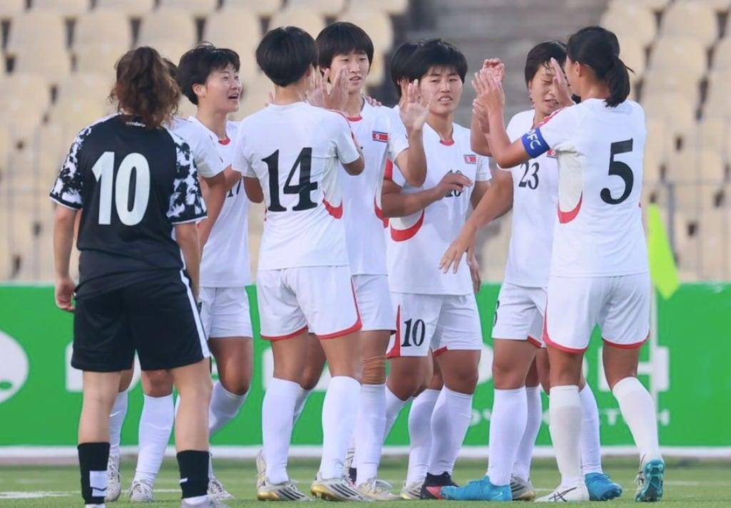 North Korean women&#39;s soccer team defeated Palestine 10-0 / Photo courtesy of AFC