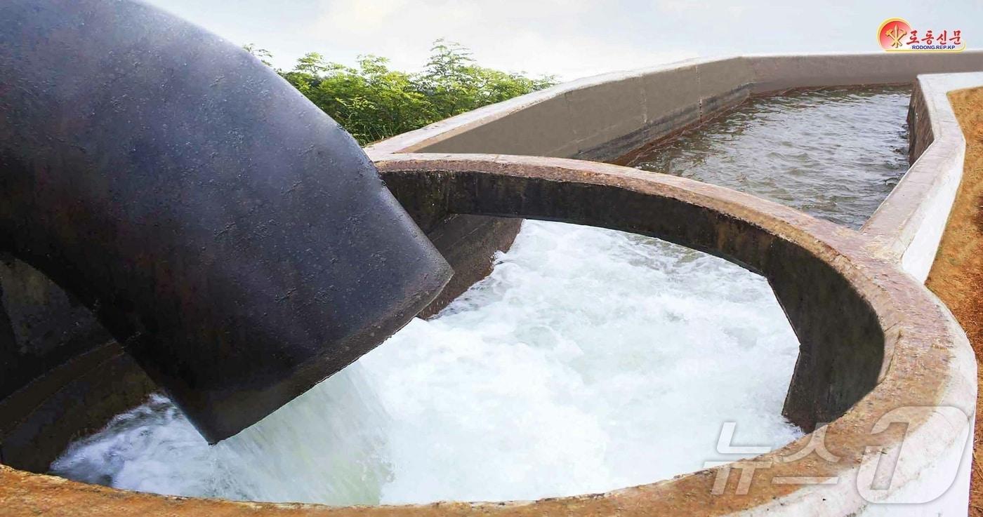 The Rodong Sinmun, the official newspaper of North Korea&#39;s Workers&#39; Party, reported on Wednesday that emergency measures are being urgently devised across the country, with the primary focus on preventing the flooding of farmland. Pictured is the Sariwon City Irrigation Management Office / Rodong Sinmun