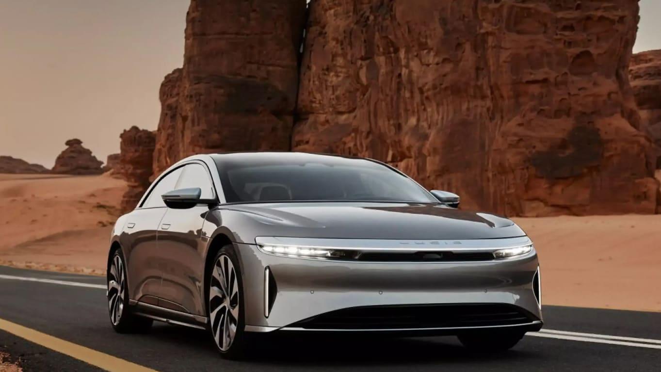 Lucid Motors&#39; large electric sedan, the Lucid Air Grand Touring &#40;GT&#41; / Provided by Samsung SDI