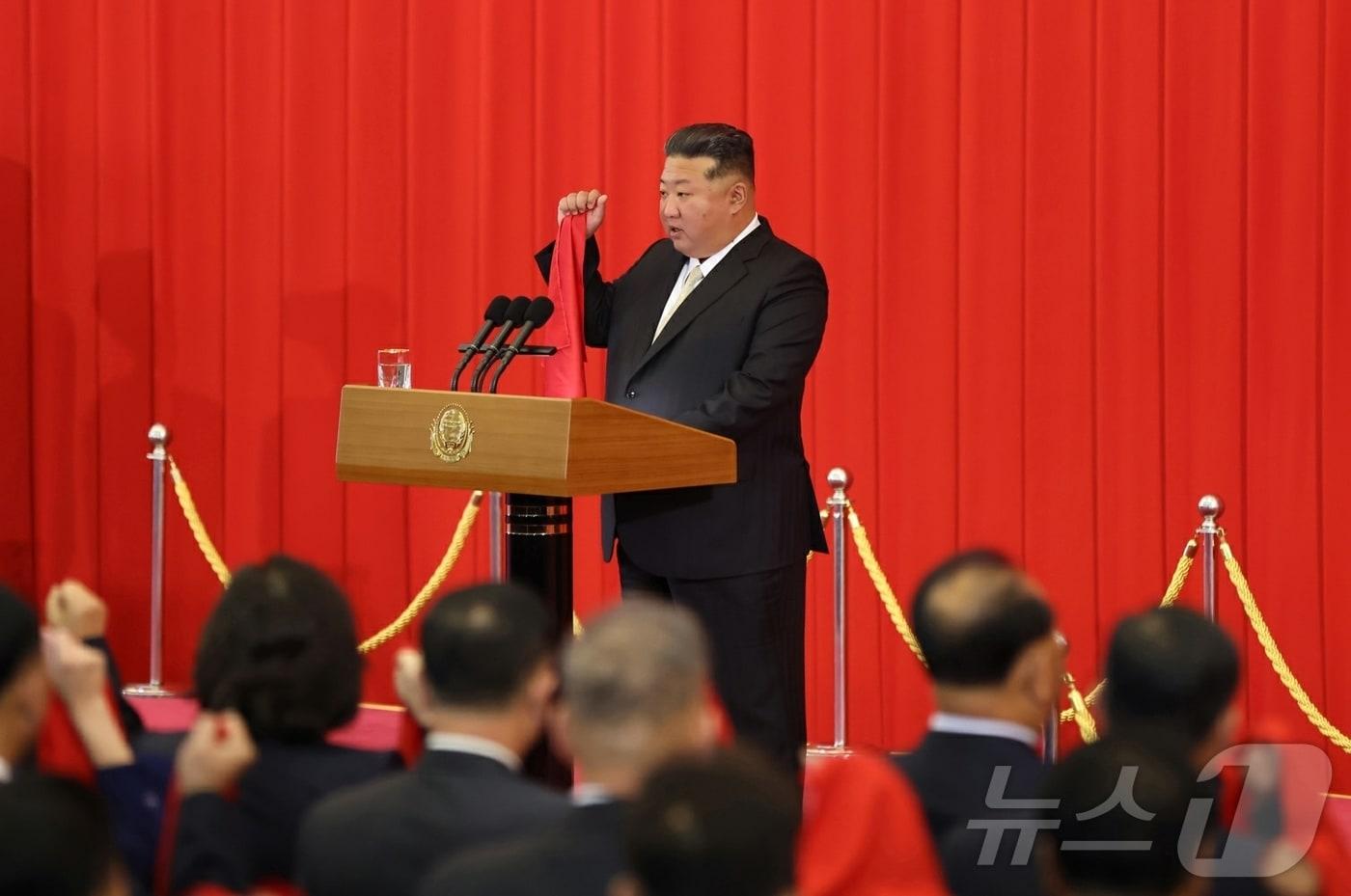 As the ardent patriotism of the people of the Democratic People's Republic of Korea (DPRK), who are striving for the steady development and prosperity of the country, boils up even more intensely in the glorious month of September, the flag-raising ceremony and the central oath-taking meeting to commemorate the 77th anniversary of the founding of the DPRK were held on Tuesday at the Mansudae Assembly Hall, the official newspaper of the DPRK Workers' Party, Rodong Sinmun, reported on Wednesday / Rodong Sinmun