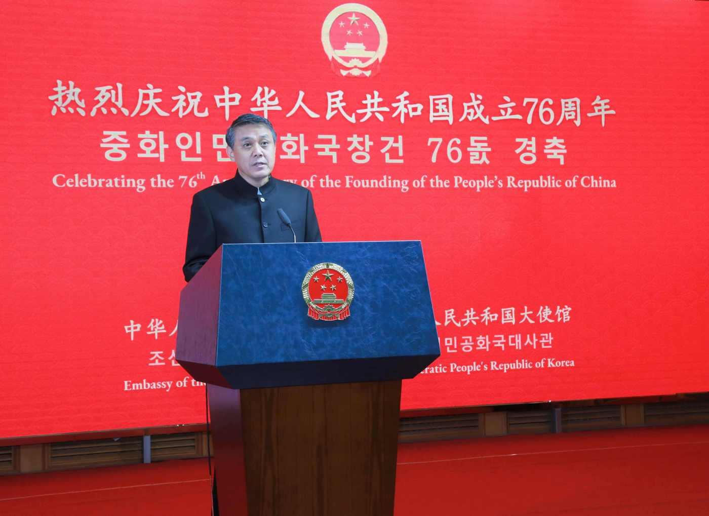 Wang Yajun, the Chinese ambassador to North Korea / Capture from the Embassy of the People's Republic of China in North Korea