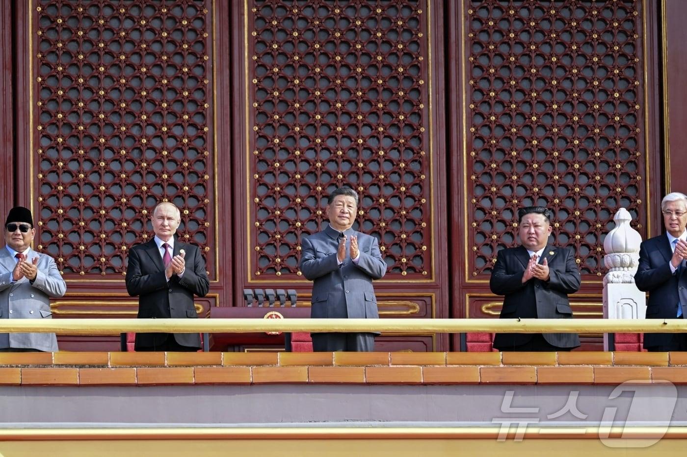 The Rodong Sinmun, the official newspaper of North Korea&#39;s Workers&#39; Party, reported on Thursday that Comrade Kim Jong Un attended the event commemorating the 80th anniversary of the victory in the Chinese People&#39;s War of Resistance Against Japanese Aggression and the World Anti-Fascist War &#40;Victory Day&#41; / Rodong Sinmun