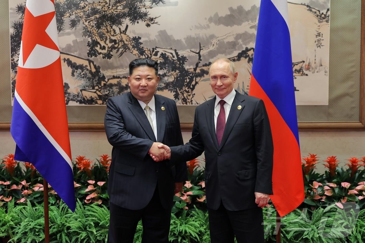 Russian President Vladimir Putin and Kim Jong Un, General Secretary of the Workers' Party of North Korea / Rodong Sinmun