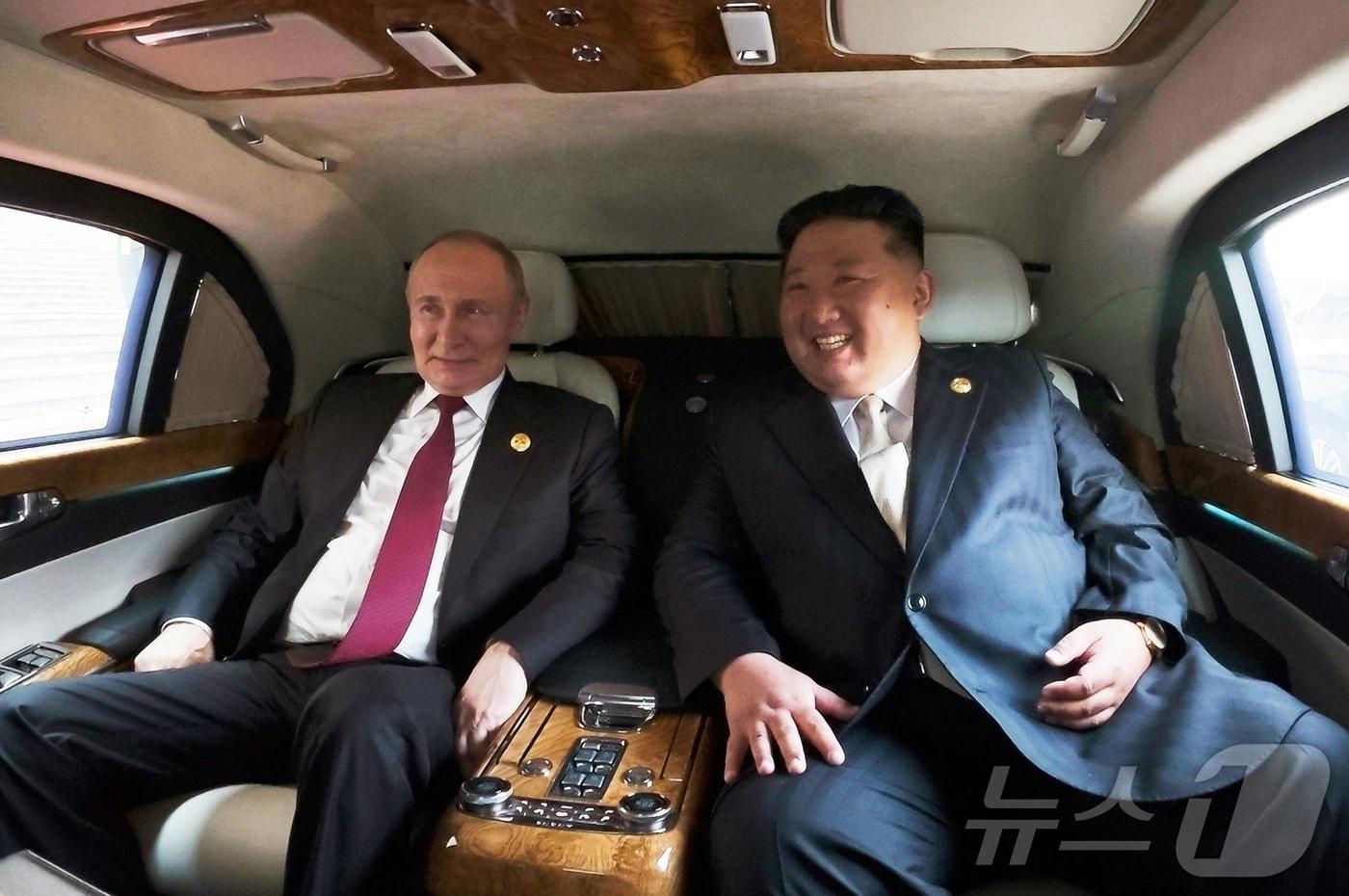 Kim Jong Un, General Secretary of the Workers&#39; Party of Korea, and Vladimir Putin, President of Russia / Rodong Sinmun