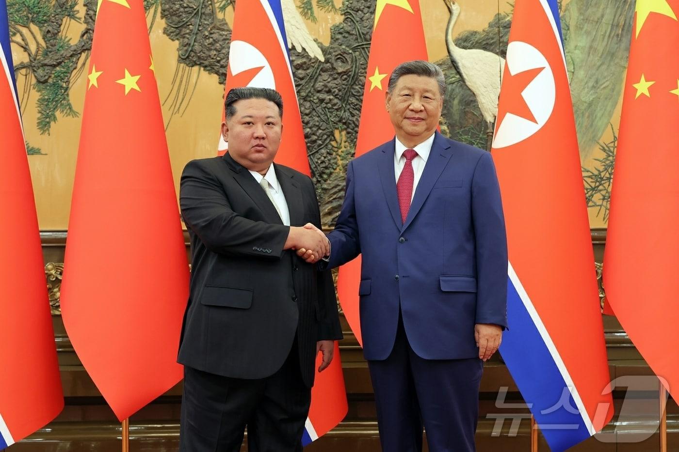 Kim Jong Un, General Secretary of the Workers' Party of Korea, and Xi Jinping, President of the People's Republic of China / Rodong Sinmun