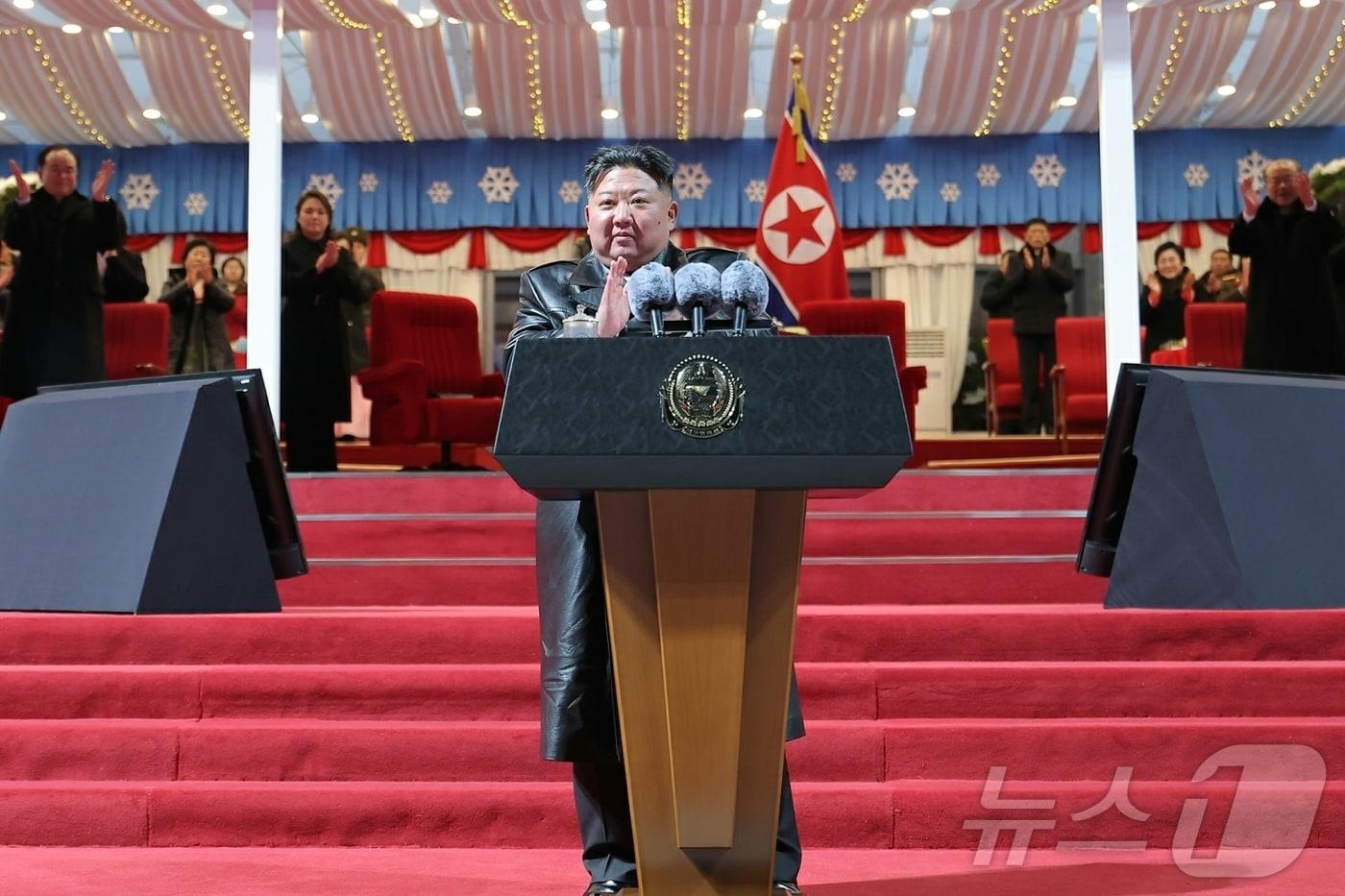 The Rodong Sinmun, the official newspaper of North Korea's Workers' Party, reported on Thursday that the 2026 New Year Celebration Performance was successfully held at the May Day Stadium in Pyongyang / Rodong Sinmun