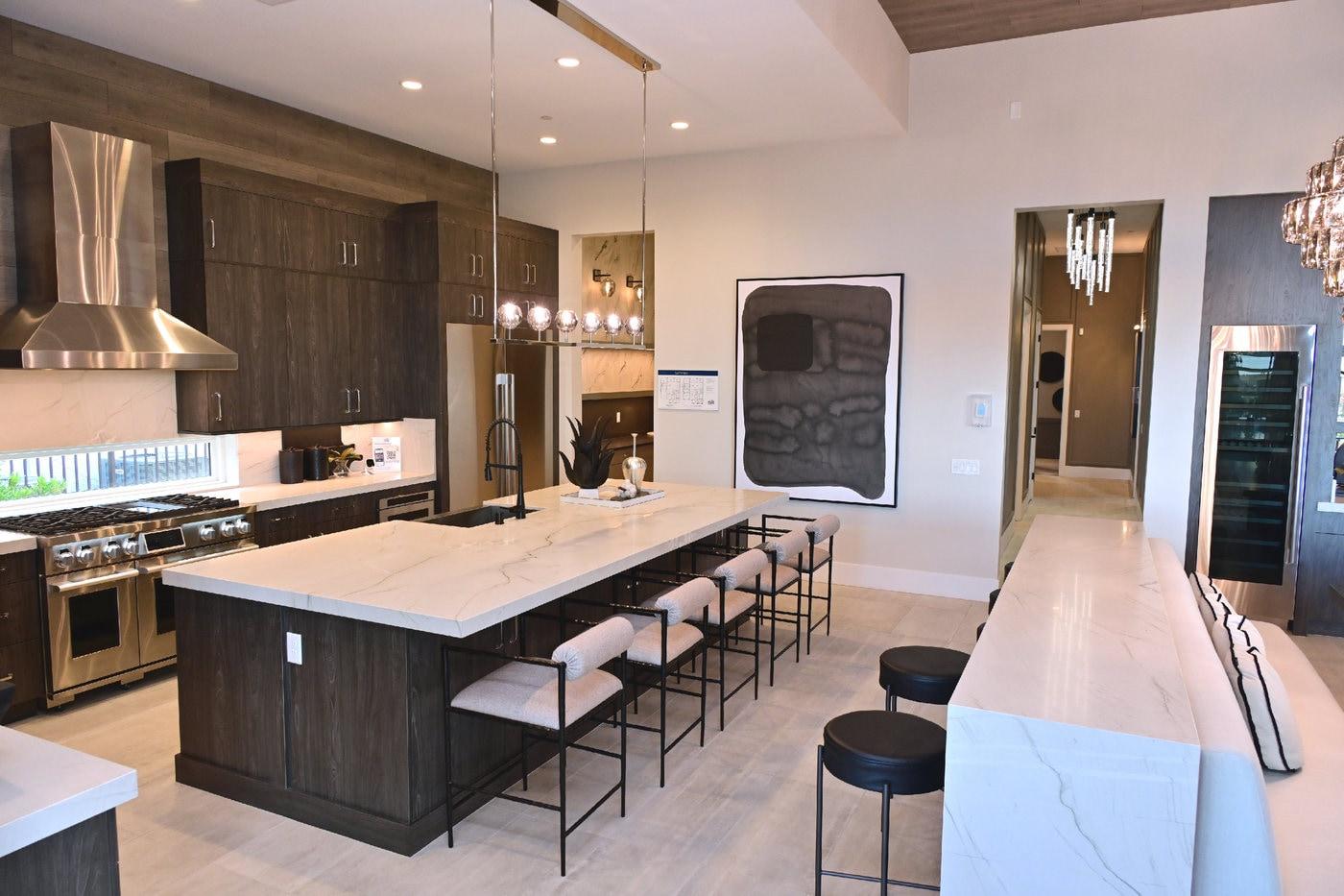 Interior view of the model home for LG Electronics' ultra-premium built-in appliance brand SKS located in the luxury residential complex Spring Valley in Las Vegas, U.S. / Provided by LG Electronics