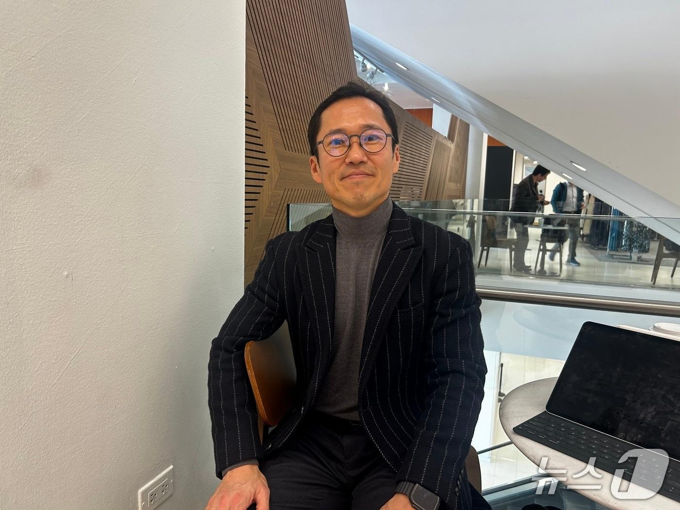 Neuracle Science CFO Jang Gi-cheol recently met with News1 at an undisclosed location in San Francisco, U.S. / News1