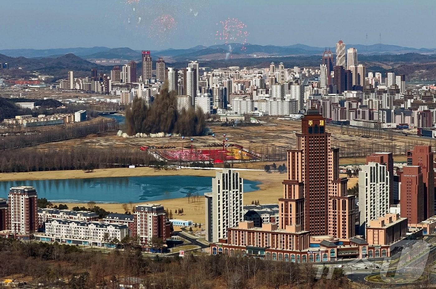The Rodong Sinmun, the official newspaper of North Korea's Workers' Party, reported on Thursday that a groundbreaking ceremony for the construction of the Hwasong District Phase 5 project was held on Wednesday with the attendance of Kim Jong Un, the party's general secretary / Rodong Sinmun