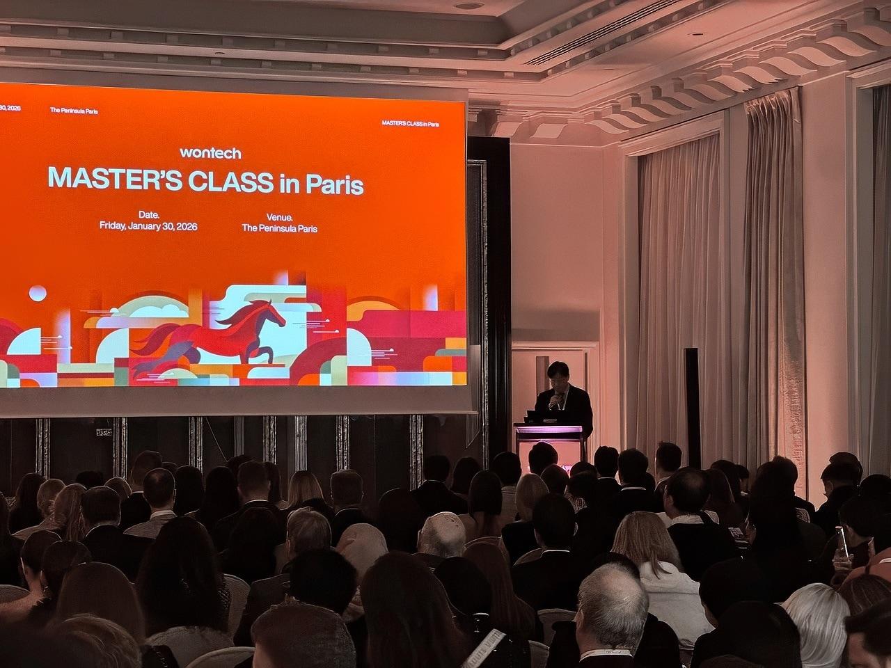Wontech is holding its Master's Class in Paris at the Paris Peninsula Hotel / Provided by Wontech