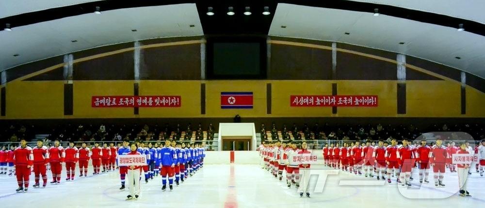 The Rodong Sinmun, the official newspaper of North Korea's Workers' Party, reported on Thursday that the 2026 National Winter Sports Games had opened, stating that the opening ceremony took place on Wednesday at the ice hockey arena in the Paektu Mountain District Sports Village in Samjiyon City / Rodong Sinmun
