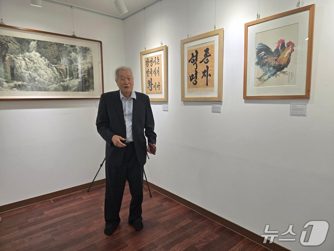 Kim Soon-kwon (82), president of the Africa-North Korea Museum, met near the International Corn Foundation office in Pohang, North Gyeongsang Province, on February 22 2026.2.22 / News1