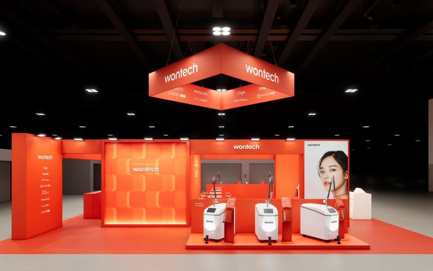 Image of Wontech's booth at the 2026 American Academy of Dermatology Annual Meeting (ADD) / Provided by Wontech