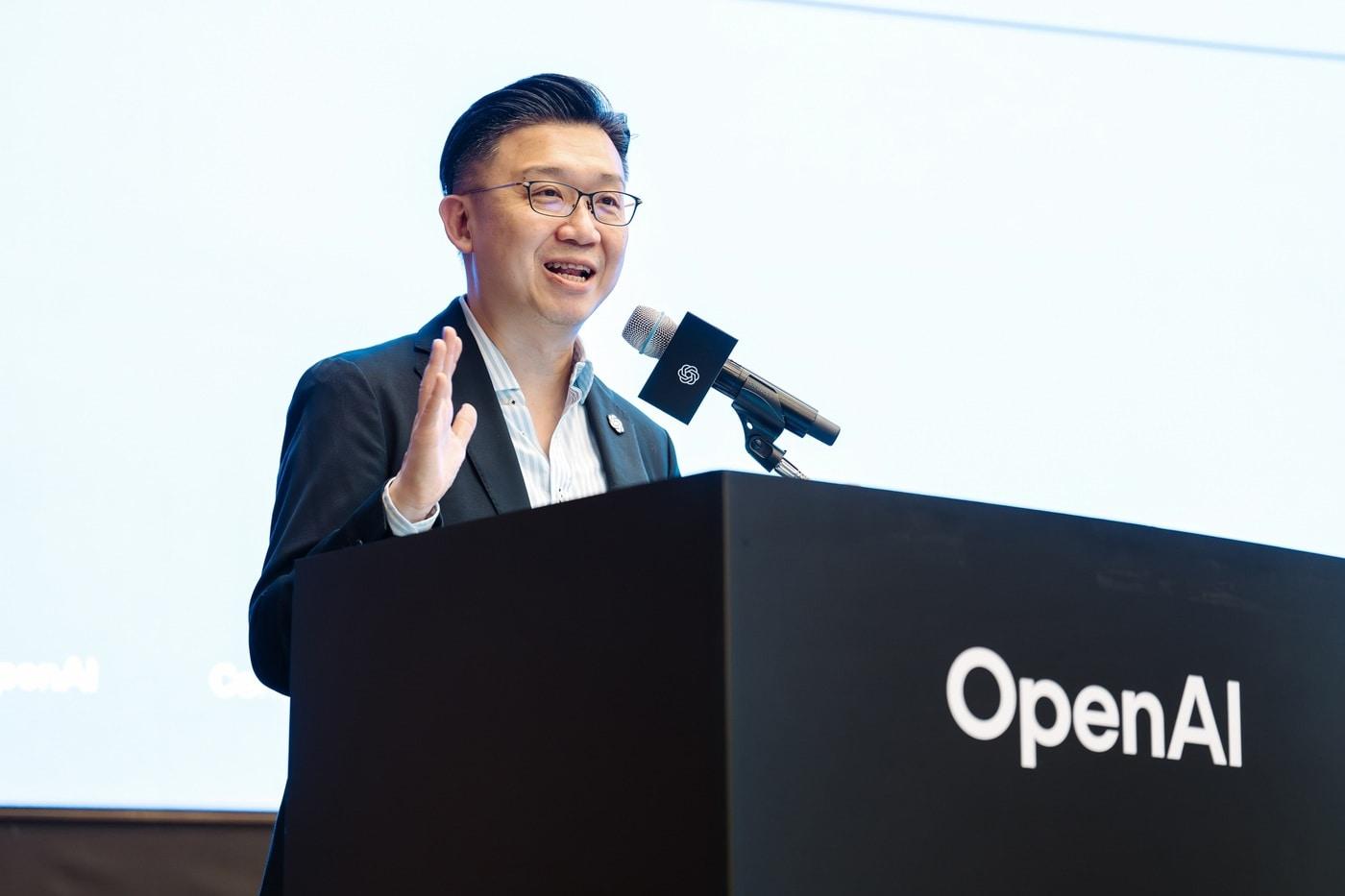 Albert Yip, head of technical solutions for Asia-Pacific at OpenAI, speaks during the closed-door “OpenAI Codex CTO Forum” held for chief technology officers and senior engineering leaders in Asia, March 31. / Courtesy of OpenAI