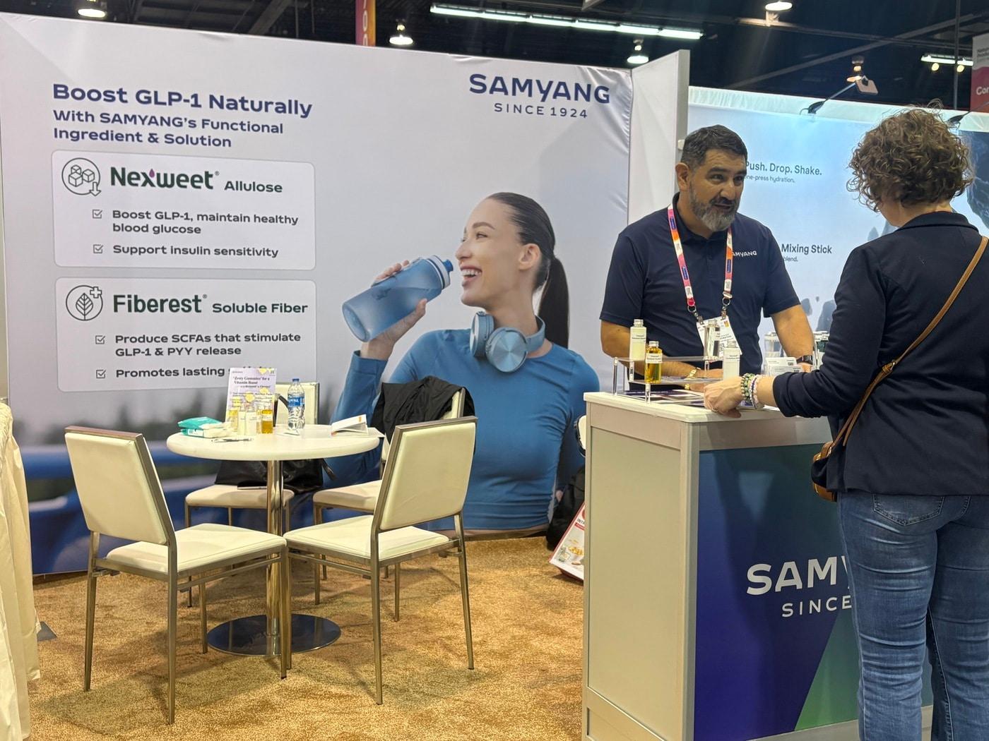 A view of the Samyang booth at NPEW 2026, held in Anaheim, California, USA from Wednesday to Friday