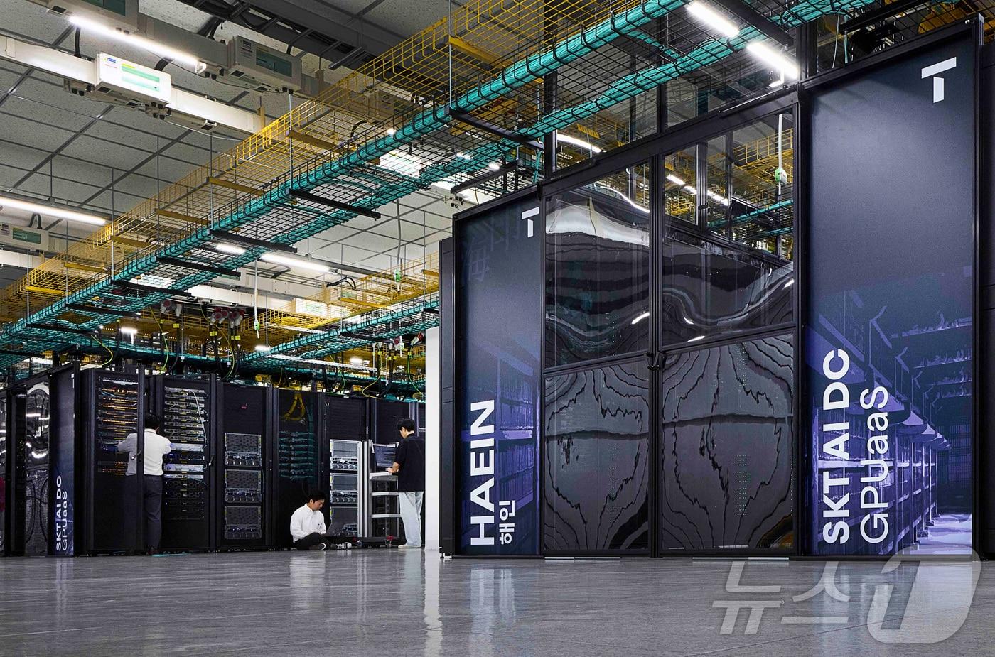 Haein, deployed at SK Broadband’s Gasan AI data center, is shown. / Courtesy of SK Telecom