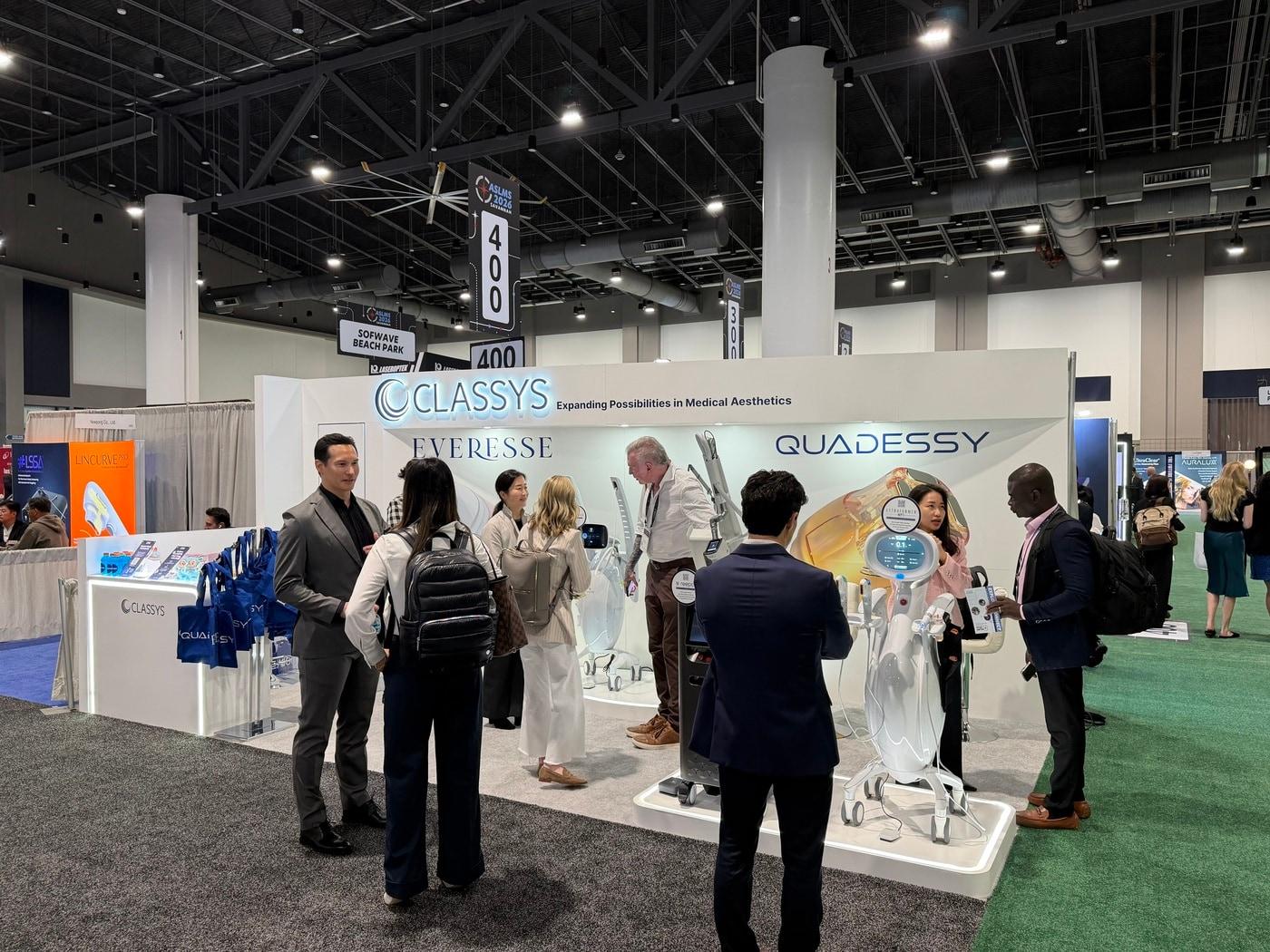 A view of the Classys booth at ASLMS 2026 held in Savannah, Georgia, U.S. / Provided by Classys