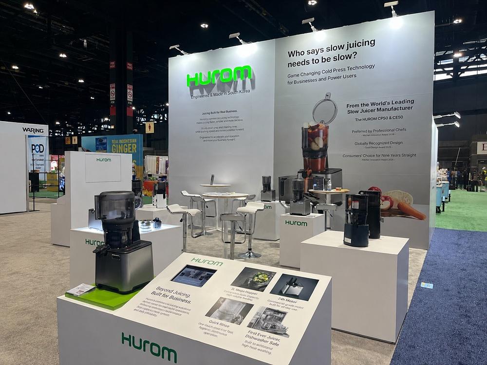 Exhibition Booth at the Chicago Restaurant Show / Provided by Hurom