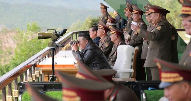 Kim Jong Un Watches Combat Drills That Mirror Ukraine War