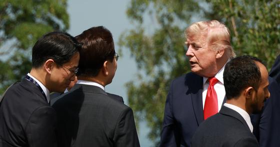 Lee, Trump Exchange Views on North Korea as G7 Summit Concludes European Tour